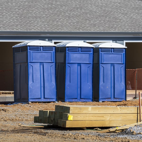 how do you dispose of waste after the porta potties have been emptied in North East